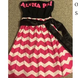 Alpha phi sorority custom chevron dress from Etsy